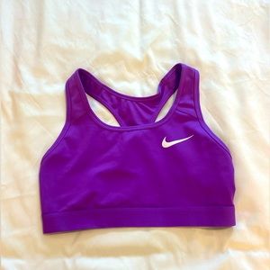 Nike purple Dri-Fit sports bra. Excellent condition. Size small.